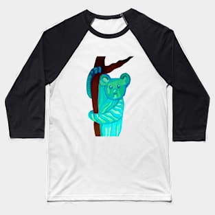 Teal Koala Baseball T-Shirt